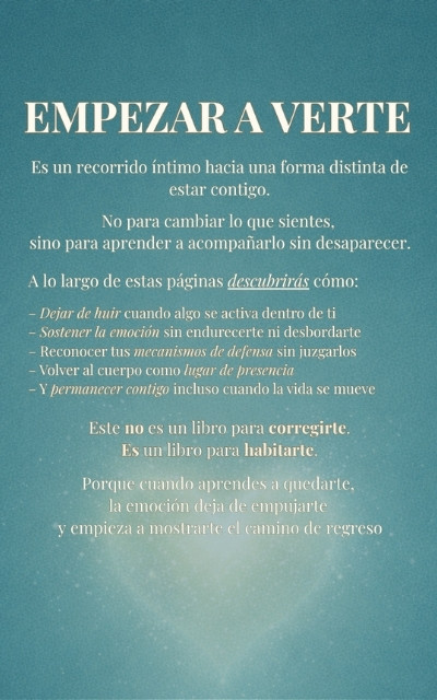 Contraportada Empezar a Verte